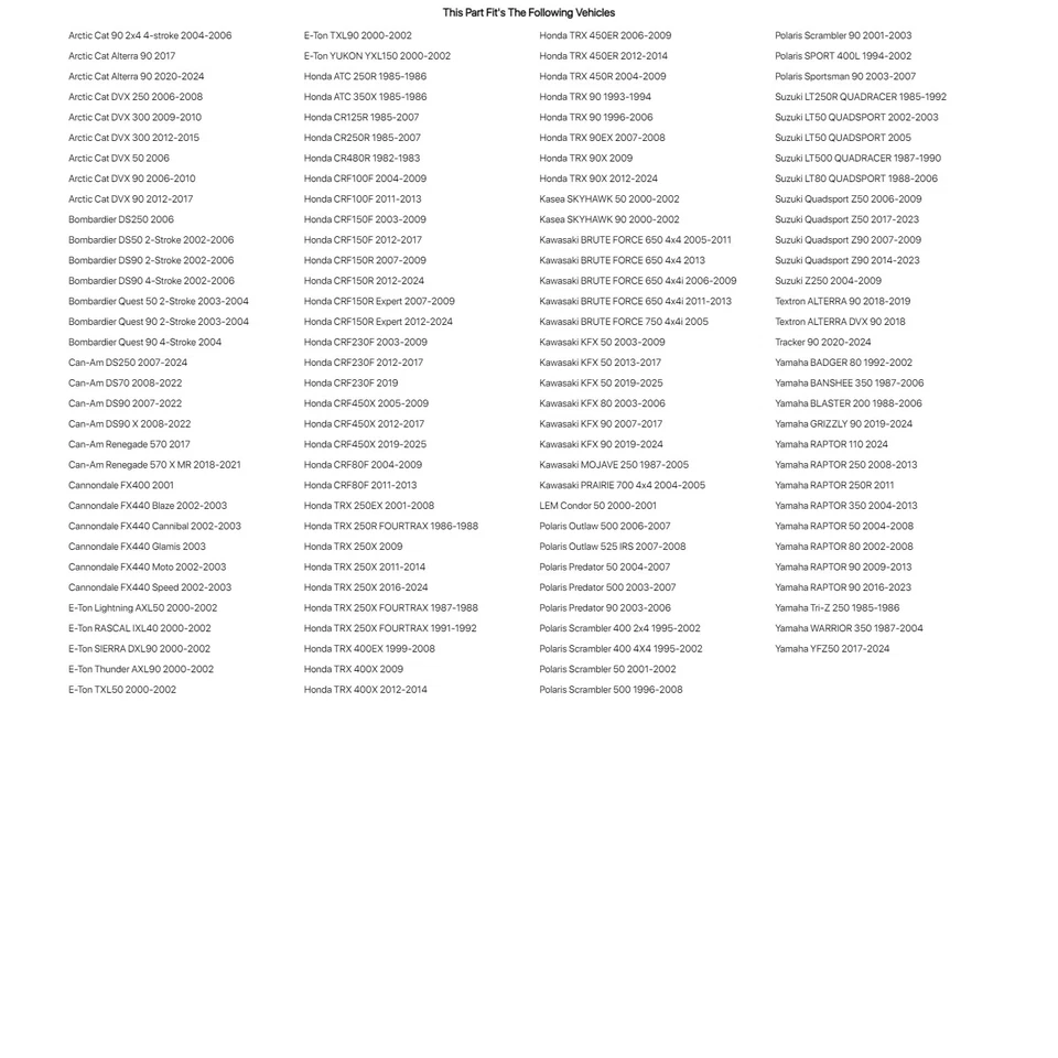 Interruptor de apagado Tusk Power Pull Tether rojo para Kasea SKYHAWK 90 2000-2002 Foto 4 de 4