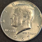 1967 Kennedy 40% silver Half dollar.Bu
