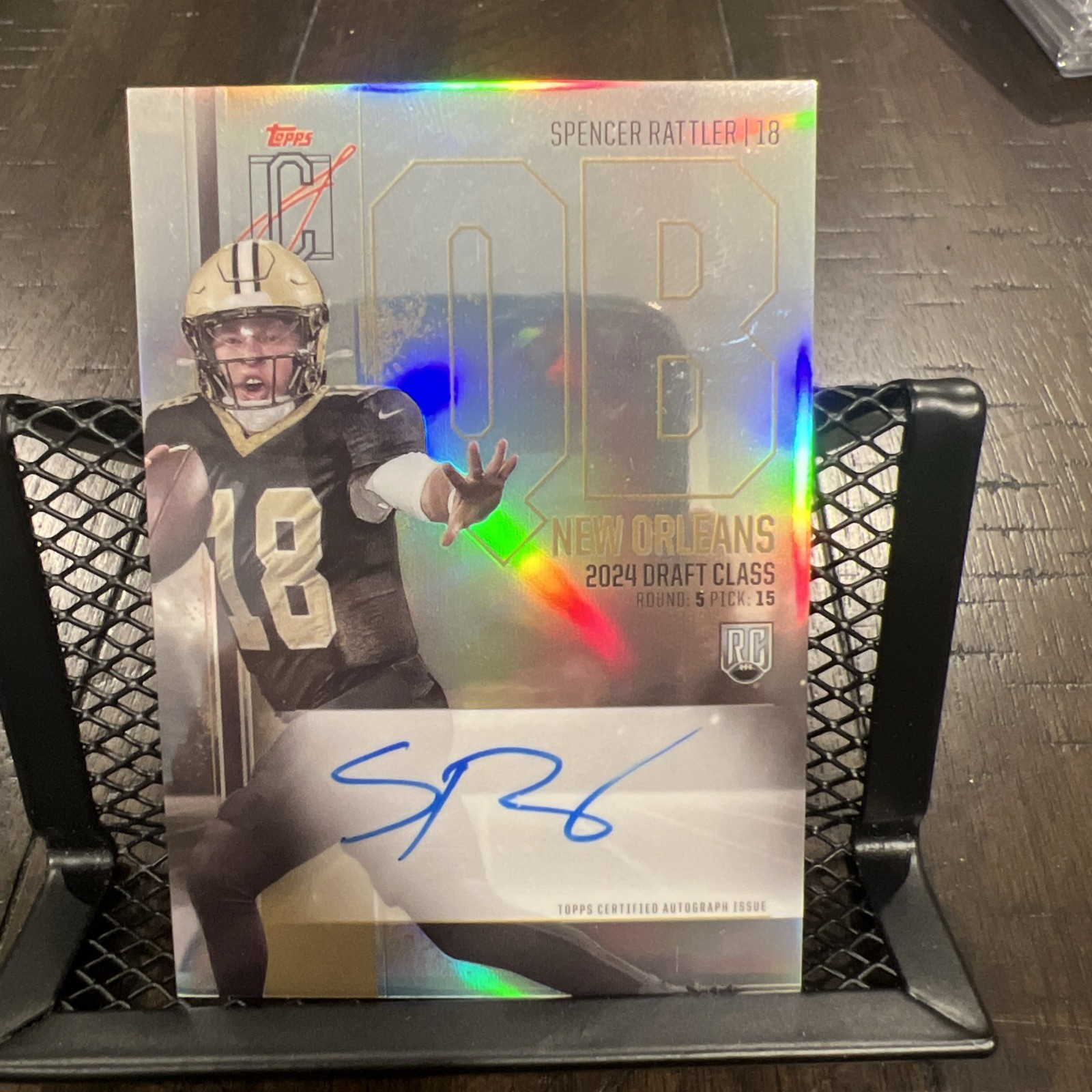 2024 Topps Signature Class Rookie Class Chrome Auto Spencer Rattler #RCV-SR