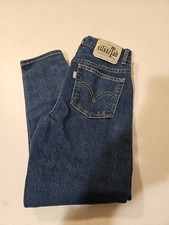 Levi SilverTab Mini Mom Jeans w/Adjustable Waist Girls Sz 7 Regular 1332 
