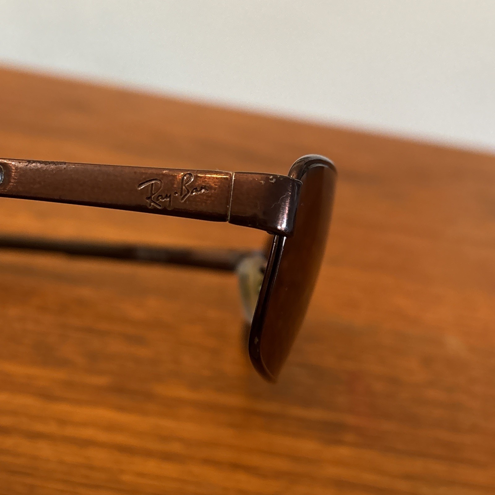 Ray Ban RB3413 (59mm) Metal Rectangle Sunglasses Brown Mirror Made in Italy image 7