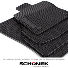 SCHÖNEK Gummimatten Fußmatten für OPEL AGILA B SUZUKI SPLASH (EX) 4-teilig
