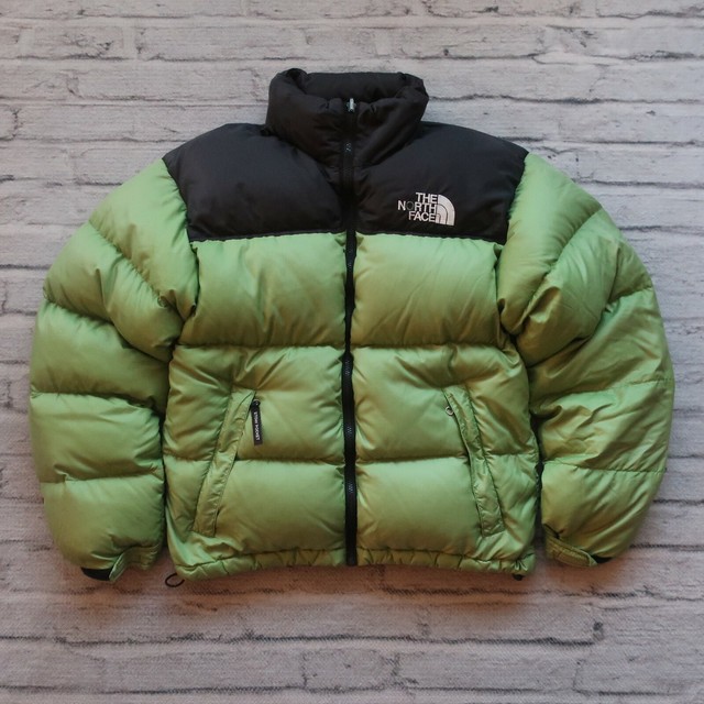 Vintage 90s North Face 700 Down Nuptse Puffer Jacket Avocado Green