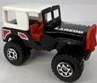 MATCHBOX LESNEY MB20 4X4 BLACK JEEP LAREDO WHITE TOP VINTAGE 1981 GOOD SHAPE
