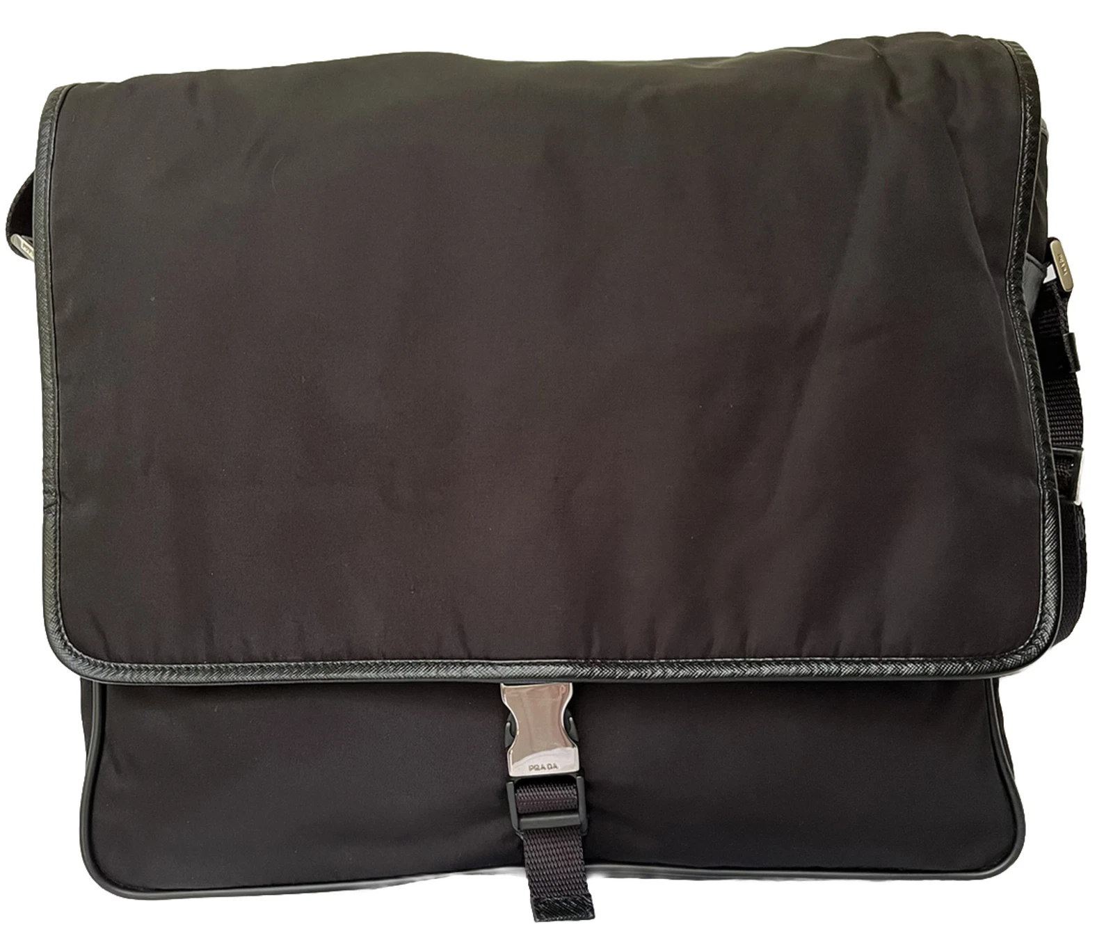 CLASSICO Nylon PRADA Messenger TESSUTO Tracolla Nera AUTENTICO Designer URBAN