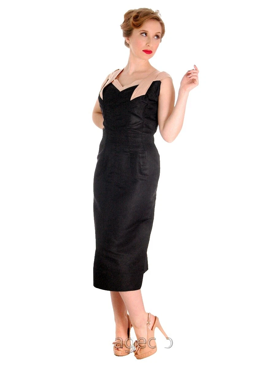 Rockabilly 1950s 100% Seda Vestidos Vintage para Mujeres