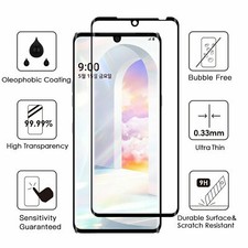 2 Pack Screen Protector Curved Edge 3D Tempered Glass Film Guard For LG Velvet