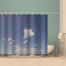 Happy Cloud Series 3D Shower Curtain Waterproof Fabric Bathroom Decoration