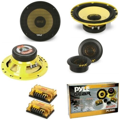 Kit 2 vie PYLE PLG6C Altoparlanti da 16,5 cm 400 watt max medio basso tweeter