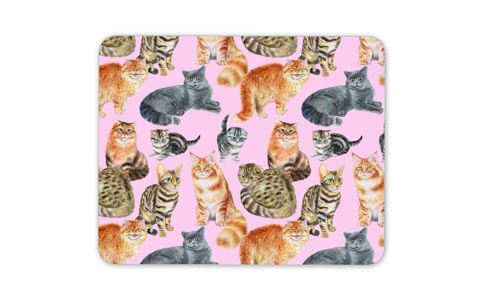 Cute Cat Pattern Mouse Mat Pad - Cats Kittens Mum Sister Gift PC Computer #8374