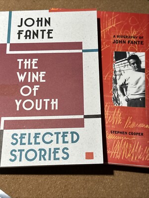 John Fante lot /2- Wine of Youth and Biography by Steven Cooper