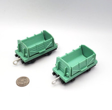 Trackmaster Thomas  Friends Train Tank Side-Dumping Mine Cargo Box Car Lot x2