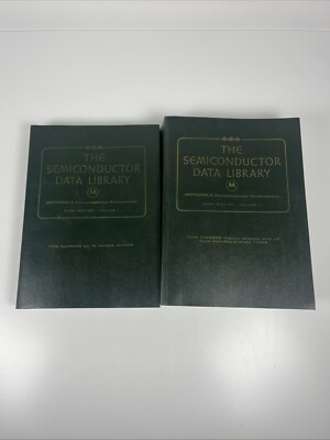 MOTOROLA The SEMICONDUCTOR DATA LIBRARY 1972 1st Ed. VOLs 1 & 2