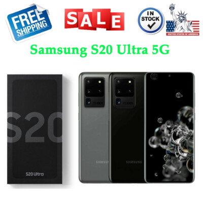 NEW Samsung Galaxy S20 Ultra 5G SM-G988U 128GB Fully Unlocked AT&T Verizon 108MP