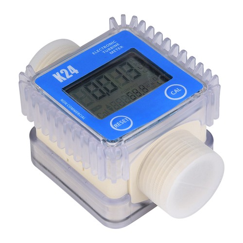 LCD Digital Turbine Durchflussmesser für Chemikalien Wasser Ölzähler Gerät Blau - Bild 4 von 10