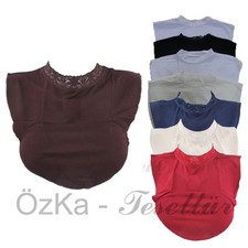 Dekollete Einsatz Krageneinsatz Bluseneinsatz Schummelkragen Spitze Unterwäsche