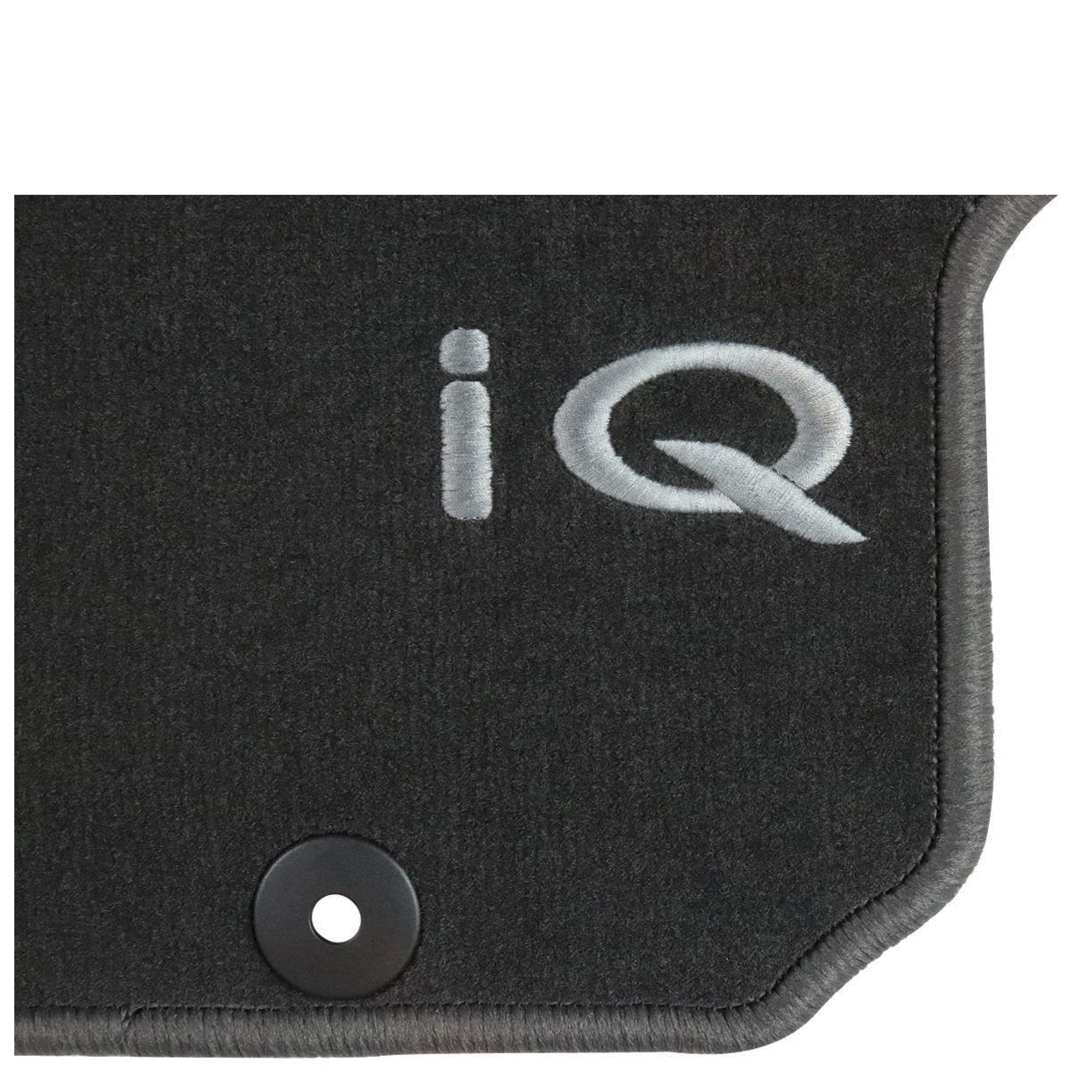 Toyota iQ Front & Rear Carpet Floormats with iQ Logo 0814 PZ410I0353FF