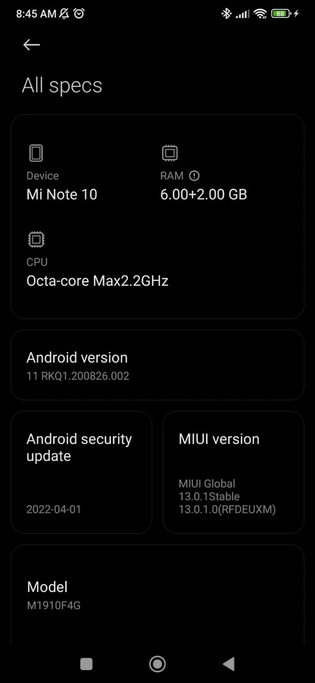 Xiaomi MI Note 10 PRO - 128GB - BLUE (Unlocked) Smartphone,  108MP Camera - Image 3 of 3