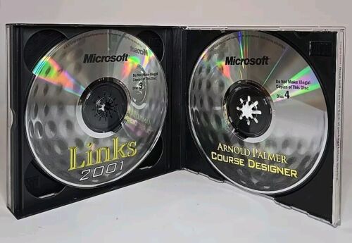 Microsoft Links 2001 Golf PC Game - Arnold Palmer - 4 CDs - Picture 6 of 6