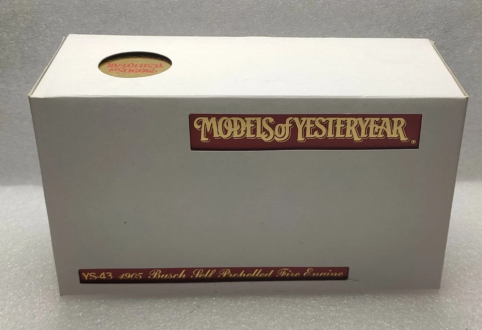 Matchbox Models of Yesteryear YS-43 1905 Busch Self Propelled Fire Engine NEW - Bild 3 von 4