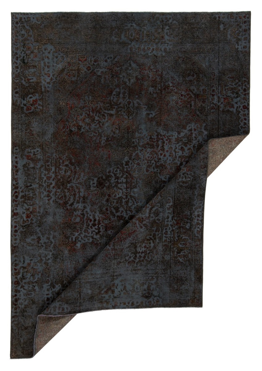 Vintage Relief Tissé à la Main Tapis de Perse 284x196 cm