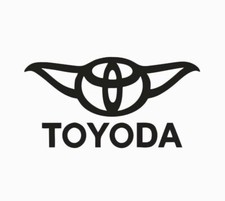 Toyota Toyoda Yoda Star Wars Vinyl Die Cut Car Decal Sticker - Free Ship
