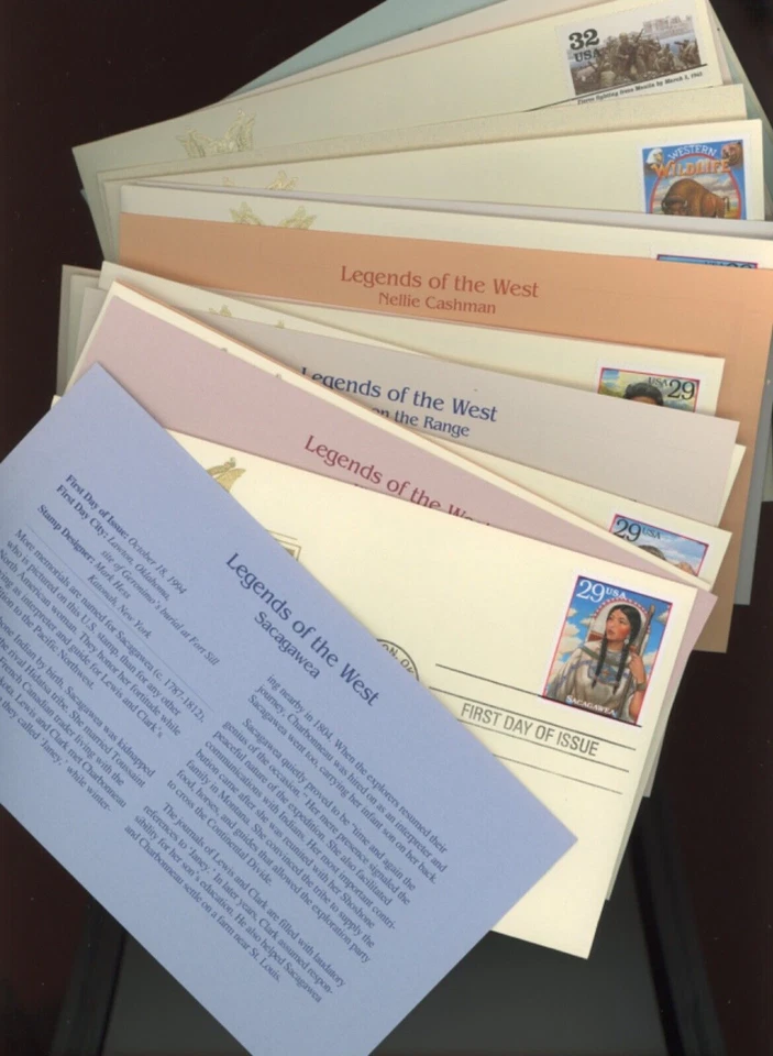 US Golden Replica 22kt FDC 60 first day covers with cards g6 (bb17 - Image 3 of 4