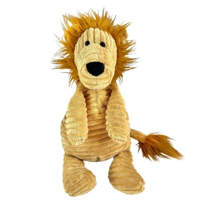2015 JELLYCAT Cordy Roy Lion Tan Yellow Ribbed Floppy 15'' Plush Stuffed Animal