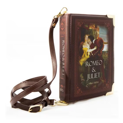Gut gelesen Romeo und Julia Buch Umhängetasche Schultertasche Handtasche Staubbeutel klein vegan