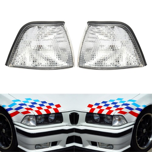 Set Clear Corner Turn Signal Light Shell fit for BMW E36 3 Series 1992