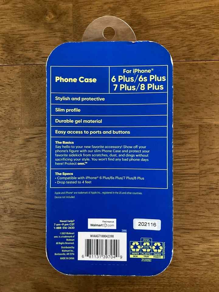 Protect Onn Phone Case for iPhone 6 Plus 6s Plus 7 Plus 8 Plus Slim Marble NEW - Image 2 of 3