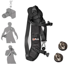  Focus F1 Quick Rapid Shoulder Sling Belt Neck Black Strap for Camera DSLR DV