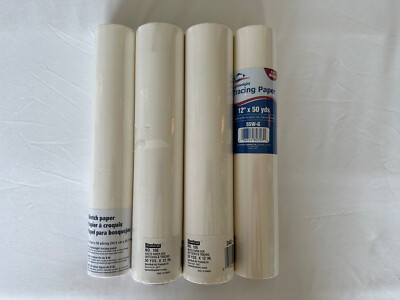 4x 12  12 Inch x 50 Yard Rolls Tracing Paper Trace  Sketch Paper