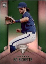 2020 Panini Titanium Green #11 Bo Bichette - NM-MT
