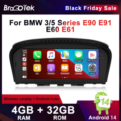 Für BMW E90 E91 E60 E61 Android Car Stereo SWC CarPlay GPS Navi Touch Screen