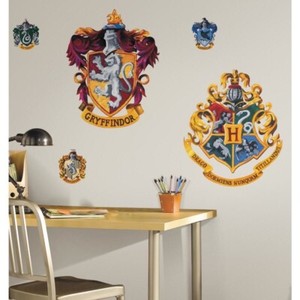 New Hogwarts Crests Giant Harry Potter Movie Wall Decals Kids Sticker Room Decor 34878271767 Ebay