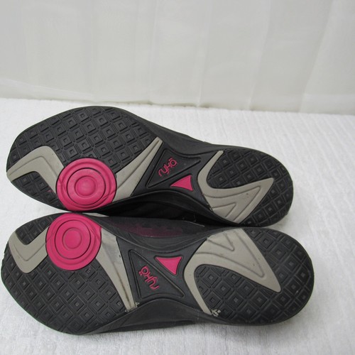 Ryka Exertion Exertion Low Women 11 Wide Running Sneakers Shoes Black Pink - Picture 10 of 12