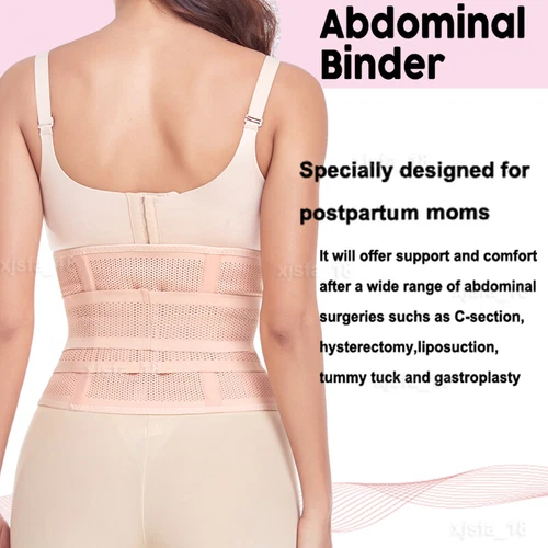 Postpartum Belly Band C Section Belly Wrap Abdominal Binder Girdle Tummy Tuck US - Picture 4 of 29