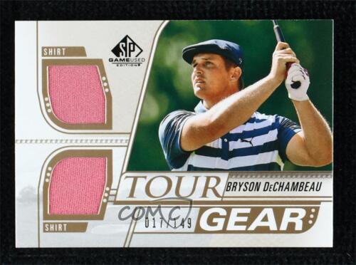 2021 SP Game Used Tour Gear Relic Gold 17/149 Bryson DeChambeau #TG-BD Rookie RC - Picture 1 of 3
