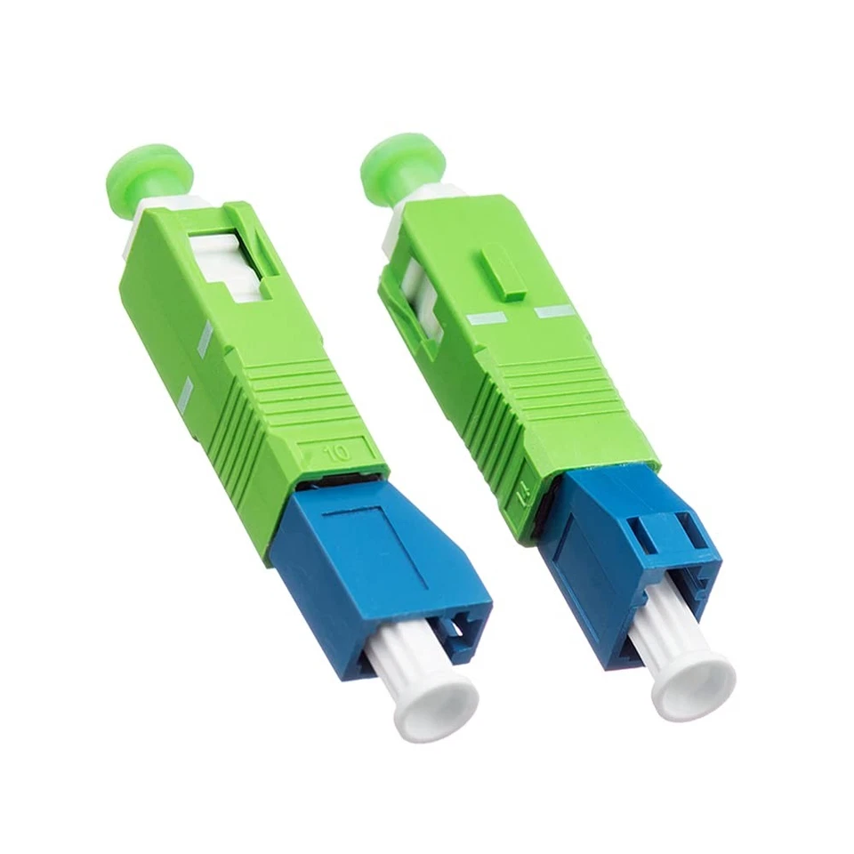 2-Pack Single Mode 9/125um SC/APC Male to LC/UPC Female Hybrid Optical Fiber ... - Image 2 of 4