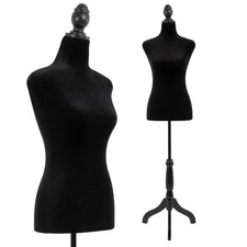 Mannequin Body Dress Form Torso Female Manikin 49.6-63.4 Inch Height Adjustab...
