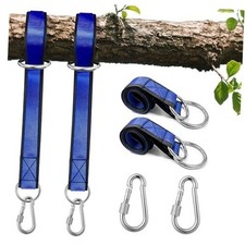 Dual Protection Tree Swing Straps with Backup Lifeline, 2500LB Capacity, Metal