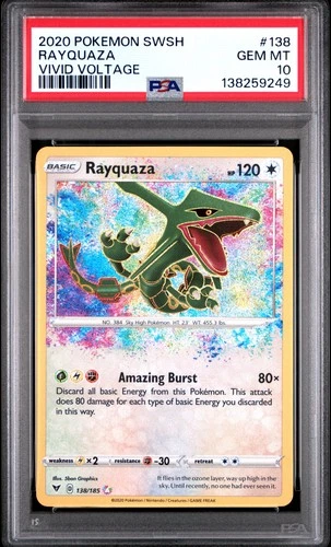 2020 Pokemon Sword & Shield Vivid Voltage #138 Rayquaza Vivid Voltage PSA 10