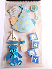 Sandylion Essentials Dimensional Stickers - BABY BOY Special Delivery, BRAND NEW