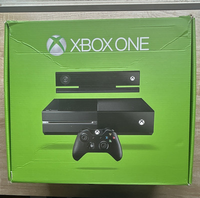 Microsoft Xbox One 500GB Black Console w/ Controller Kinect HDMI Blu-Ray 1080p