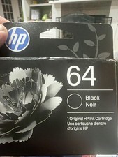 NEW FACTORY SEALED HP 64 BLACK INK CARTRIDGE EXP FEB 2028 FREE SHIPPING