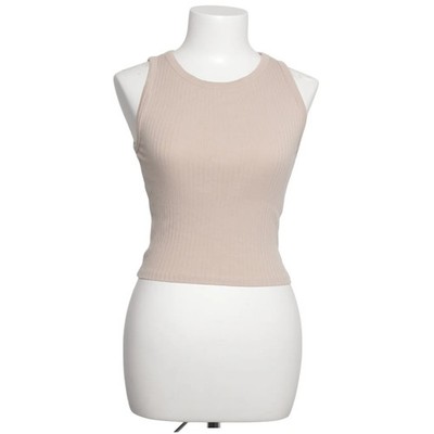 Stradivarius, Tank­top, Größe: S, Beige, Einfarbig, Rippenstrick, Damen #JFb