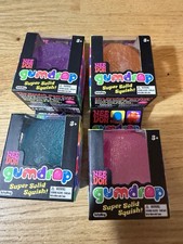 All 4 Nee Doh Schylling Gumdrops Super Solid Squish Pink Set Textured Squishy