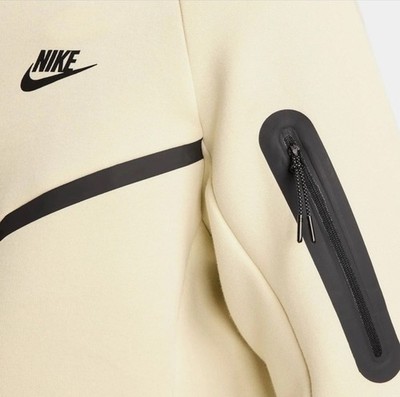 NIKE TECH FLEECE FULL ZIP HOODIE LIGHT KHAKI SIZE LARGE NWT HV0949