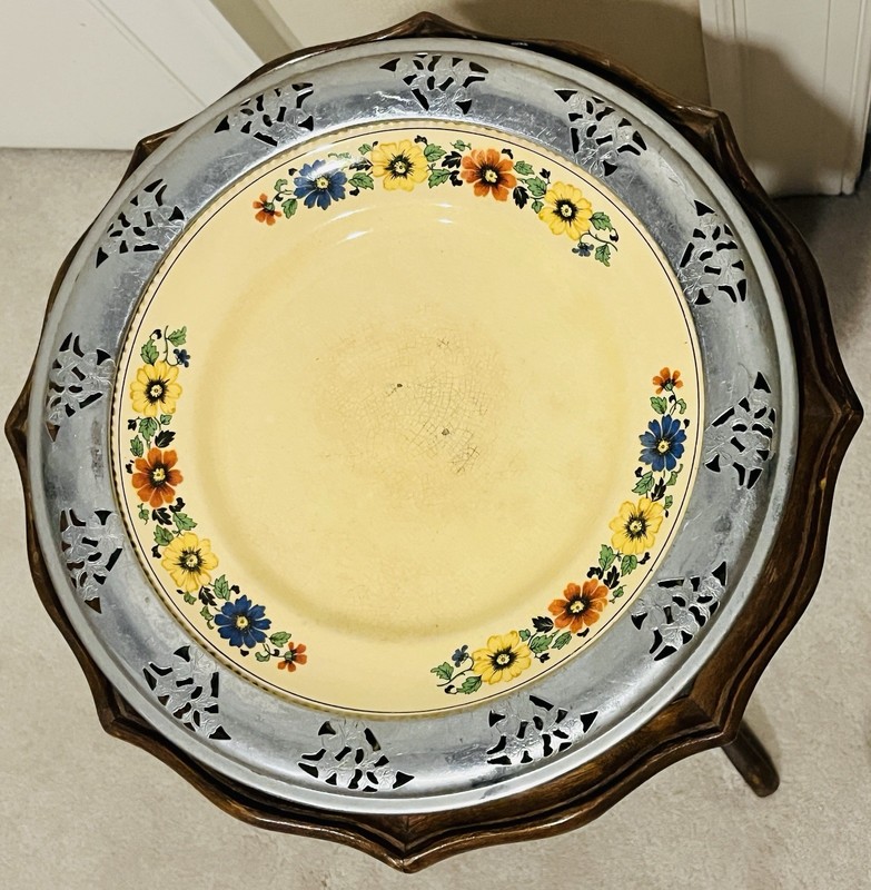 Golden Maize Pottery Made For Farberware Plate Sebring Pottery Co 11.5"